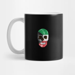 Kuwait Flag Skull - Gift for Kuwaiti With Roots From Kuwait Mug